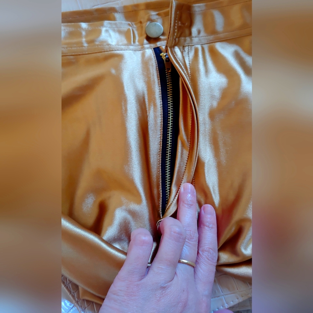 American Apparel Disco Pants in Gold Caramel - Picture 4 of 5